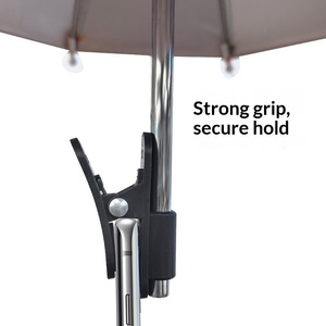 Support de téléphone portable avec parapluie pare-soleil, clip extérieur, anti-pluie, anti-reflet, design minimaliste, 8 baleines, petit parapluie - Product Image 4