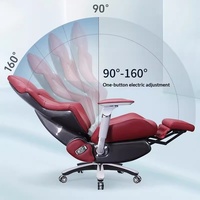 Chaise de bureau ergonomique moderne et minimaliste de luxe léger ; Conception respirante pour des longues heures de position assise ; Chaise intelligente à commande électrique
