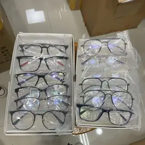 Kacamata Optik Tr90 Bingkai Persegi Retro, Kacamata Tr Stok Izin Membeli Kacamata Resep Online