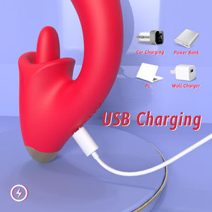 Fabrika fiyat toptan hipoalerjenik platin tedavi 9-Speed IPX7 su geçirmez USB şarj edilebilir titreşimli bi-dalga vibratörler - Product Image 5