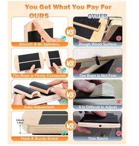 Renforçateur de <span class=keywords><strong>cheville</strong></span> en <span class=keywords><strong>bois</strong></span> personnalisé, planche d'équilibre à une seule jambe, renforçateur de pied artisanal pour fasciite plantaire, tendinite d'Achille, OEM - Product Image 2