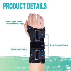 Attelle de poignet en néoprène réglable au meilleur prix pour le syndrome du canal carpien, soulagement de la douleur de l'arthrite, soutien de la cheville - Product Image 4