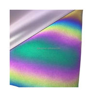 Film vinyle thermocollant réfléchissant arc-en-ciel en PU pour vêtements et textiles
