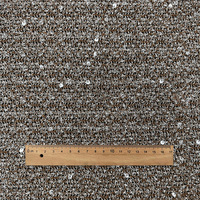 Tissu en maille extensible à paillettes de 5 mm pour robes et gilets féminins, 100 % polyester, tissu tulle