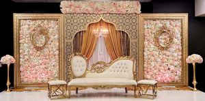 Arches en métal découpées au laser pour décoration d'événements de mariage, style contemporain, couleur et taille personnalisées, légères, fabriquées aux États-Unis - Product Image 6