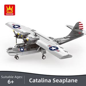 Meilleures ventes 5007 Blocs de construction miniatures Catalina Seaplane en plastique ABS à assembler soi-même, jouet éducatif électronique pour adultes 364 - Product Image 5