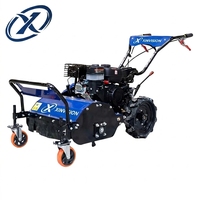 55cm Ultra-Low Profile Benzine Grasmaaier 177F 9PK 600mm Breedte Schudmaaier Zelfrijdende Onkruidverwijderaar voor Palmolieplantages & Wijngaarden