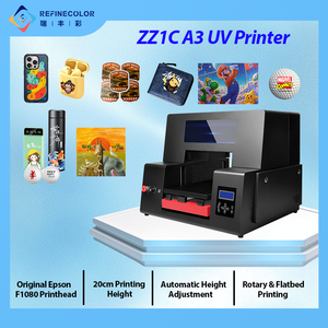 Refinecolor Impresora <span class=keywords><strong>UV</strong></span> A3 de Cama Plana de Gran Venta para Impresión en Lona, Fundas de Teléfono, Botellas, Acrílico, Llaveros y Pelotas de Golf - Product Image 2