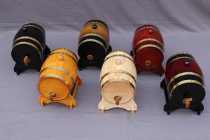 Barril de Madera para Vino y Whisky de 1.5L para <span class=keywords><strong>Bar</strong></span> en Casa, Barril de Roble Vintage, Mesa de Madera, Barril de Vino Grande, Barril de Whisky y Cerveza Marrón - Product Image 5