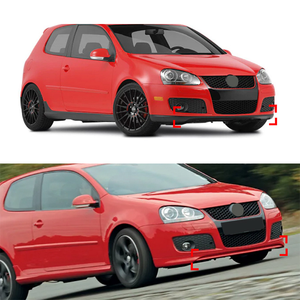 Auto Tuning Pare-chocs de voiture Aspect fibre de carbone Plastique ABS Becquet avant pour VW <span class=keywords><strong>Golf</strong></span> 5 MK5 <span class=keywords><strong>GTI</strong></span> GLI 2003-2008 - Product Image 4