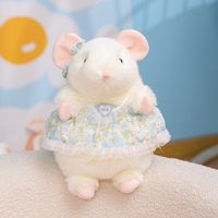 Peluche souris mignonne personnalisée, super douce, avec broderie, cadeau d'anniversaire pour enfants, anti-stress, coton PP