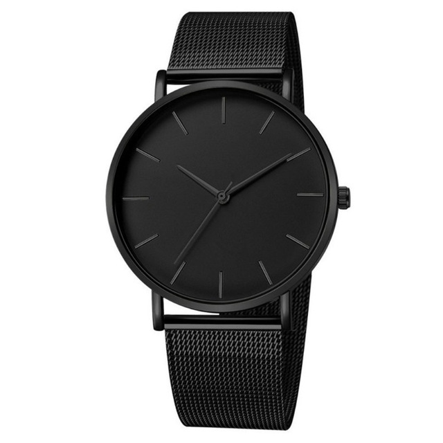 Hot Selling Band Minimalist Slim Watch Dress Women Girl Watch Gold Simple Quartz Watch for Men Women