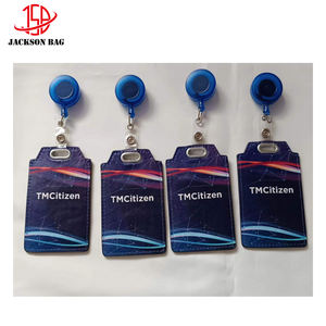 מחזיק מזהה רב-כרטיסים עם לוגו עור אישית בעל כרטיס שם עבור תג שם לאירועים החברה - Product Image 1