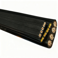 Câble d'alimentation flexible de câble de levage plat de 2.5mm 4mm 6mm 10mm 25mm résistant à l'huile de basse tension avec le conducteur de cuivre toronné