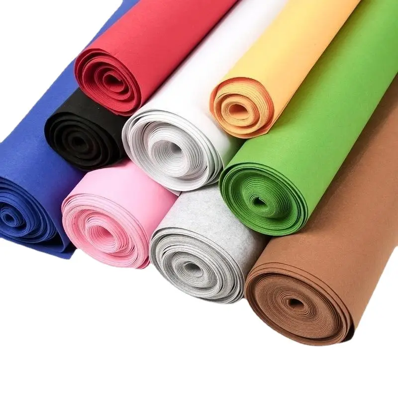 Tissu en feutre de couleur, non-tissé, polyester, fibre chimique, bricolage, feutre multicolore, fibre chimique, Non-tissé