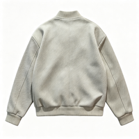 Blousons Bomber Amples pour Hommes Automne – Boutonnés, Couleur Unie, Décontractés, Chauds, Coupe-Vent, Respirants, Tendance Haut de Gamme en Polyester/Coton