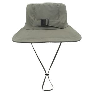 Sombrero de Pesca Tipo Boonie 100% Algodón para Hombre, Estilo Safari, con Cordón Ajustable, para Verano, Venta al Por Mayor - Product Image 2