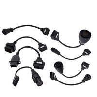 Convertisseur de câble robuste pour camion, connecteurs 24V, OBD1 vers OBD2, kit complet de 8 adaptateurs, garantie 1 an pour outil de diagnostic
