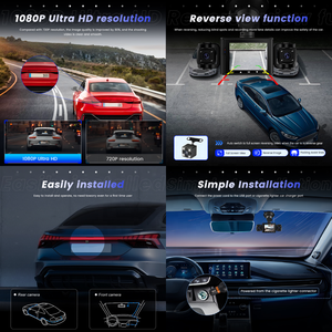 Podofo 4 Lens <strong>Dash</strong> <strong>Cam</strong> DVR 2.4'' 1080P Car Back Box Loop Recording <strong>Motion</strong> <strong>Detection</strong> Night Vision Recorder G-Sensor Wholesale - Product Image 3