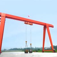 MH Type 12.5t 20t 25t 30t 40t 50t Capacité 10m-20m de portée Prix de la grue à portique à faisceau unique avec déplacement au sol