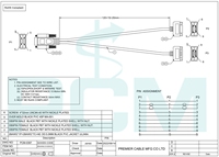 Câble de communication CAN Bus DB9 Y-Splitter D-Sub 9 broches, câble de jonction en chaîne, capteur automobile, données, câble Premier PCM-0397