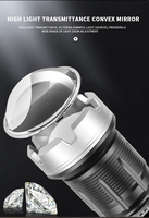 Lampe torche tactique industrielle super lumineuse XHP360 à 36 cœurs améliorée, étanche IP68, 7 modes, zoom, rechargeable par USB