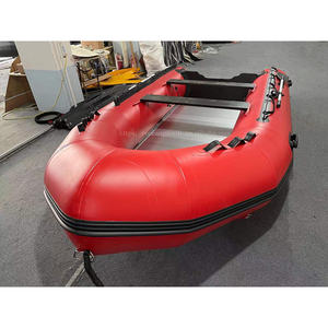 Barco inflable de casco rígido de PVC plegable de alta resistencia para búsqueda y rescate marino Barco de pesca de Carpa Solar estable - Product Image 1