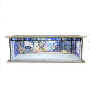 Neues Produkt 1:64 Scale Diecast Toy Casting Alloy Modell auto Vitrine Simulation Parkplatz Auto Garage Pvc Dust Box für Jungen - Product Image 2