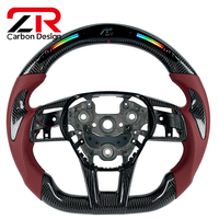 Volant personnalisé en fibre de carbone et cuir véritable pour Hyundai Sonata LED, accessoires intérieurs de voiture pour Hyundai Elantra N Kia