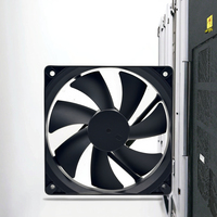 Ventilateur axial sans balais en plastique PY8025 80 mm pour boîtier de refroidissement CPU, 5 V 48 V, compatible avec le refroidissement par évacuation, roulement à billes 1238