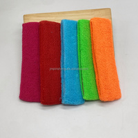 Bandeau élastique réutilisable antidérapant unisexe en coton et flanelle pour le sport, le yoga, le spa, le lavage du visage, la gym, la course, l'exercice et le démaquillage