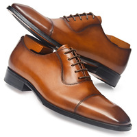 Modische Schnür-Herrenschuhe Offizielle Echtleder-Anzugschuhe & Oxfords Originelles Design Chaussures Hommes Partyschuhe für Herren