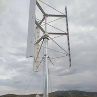 Haute puissance 10KW 20KW 30KW 50KW hors réseau grande turbine de moulin à vent à axe vertical 96v 220v 380v système d'énergie ferme industrielle