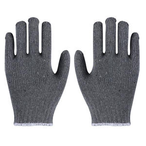 Guantes De Punto De Algodón Negro - Product Image 6