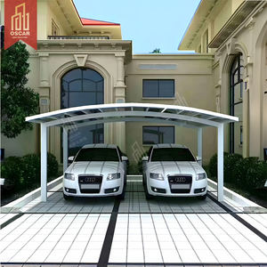 Hangar paysager abri de voiture auvent coulissant <span class=keywords><strong>Barbecue</strong></span> toit souple espace de stationnement auvent coulissant Double ouverture avant-toit abri de voiture - Product Image 3