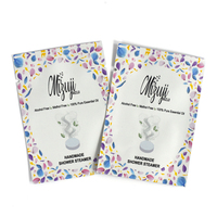 Personnalisé OEM ODM Sac plat de haute qualité, étanche à l'humidité, mat, pour cosmétiques de douche sans fermeture éclair, sac en mylar à sceller sur trois côtés