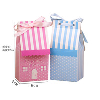 Boîte à bonbons en papier de style européen pour bébé, boîte cadeau de mariage