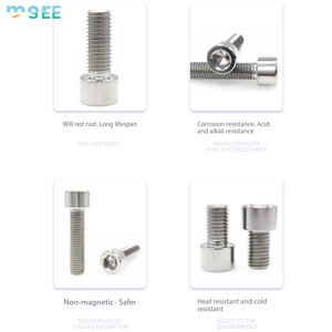 Tornillos de Titanio SeeMore con Cabeza Hexagonal, Acabado Liso, Tornillos de Titanio TC4 para <span class=keywords><strong>Bicicleta</strong></span> de Montaña, <span class=keywords><strong>Bicicleta</strong></span> de Carretera, Pinza de Freno de Disco, Vástago - Product Image 3