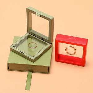 Şeffaf PE süspansiyon filmi kutusu çeşitli boyutları 7x 7/ 9x9 /11x11cm kolye takı ekran yüzük saatler için ambalaj - Product Image 5