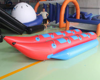 Bateau banane flottant hermétique à double rangée, bateau banane gonflable pour 8 personnes