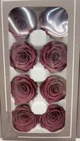 Tête de fleur naturelle de 4-5 cm, rose éternelle préservée, rose séchée pour la fête des mères, la Saint-Valentin, la remise des diplômes, le Nouvel An et autres occasions