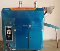 Machine à rôtir les grains automatique, mini rôtissoire électrique à gaz pour grains, tambour rotatif, rôtissoire à cacahuètes à vendre