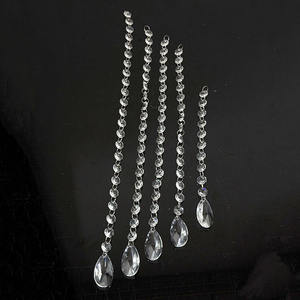 Guirnalda de Cristal Larga al por Mayor, Cadena de <span class=keywords><strong>Gotas</strong></span> de Cristal Colgantes para Decoración - Product Image 1