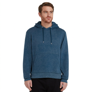 Sudadera con Capucha para Hombre, Estilo Acid Wash, 100% Algodón, Moda Urbana, Servicio OEM con MOQ Bajo, Superventas - Product Image 1