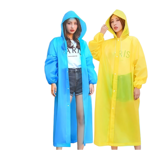 Impermeable Reutilizable para <span class=keywords><strong>Mujer</strong></span>, Grueso, Portátil, de Cuerpo Entero, con Diseño de Dibujos Animados, Material EVA, para Actividades al Aire Libre para Adultos - Product Image 1