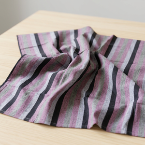 Handloom Woven Organic Khadi Cotton Fabric Medium Weight 125 GSM Stripes Pattern Breathable Quick-Dry Eco-Friendly <b>for</b> Apparel - Product Image 3