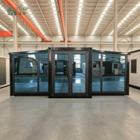 Casa Contenedor Plegable de 20 pies, Oficina Móvil Modular, Casas Prefabricadas Personalizadas de 2 Dormitorios, Casa Contenedor Expandible de 37 m² Personalizada
