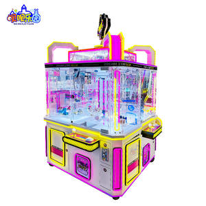 Promotion : Machine à griffes Dream Star 4 joueurs, à monnayeur, <span class=keywords><strong>attrape</strong></span>-poupées multijoueur avec lumières LED pour centre de jeux - Product Image 3