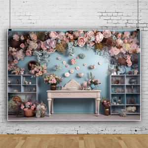 7x5ft tela romántica jardín secreto telón de fondo jardín tema Fiesta decoraciones cumpleaños boda disparar foto estudio Props telón de fondo - Product Image 4