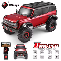 Gran Coche Teledirigido RC Crawler 1:10 4WD - Vehículo Todoterreno con Control Remoto Wltoys 104020 Profesional con Cabrestante Eléctrico PRO